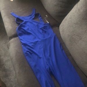 Bebe brand royal blue jumpsuit